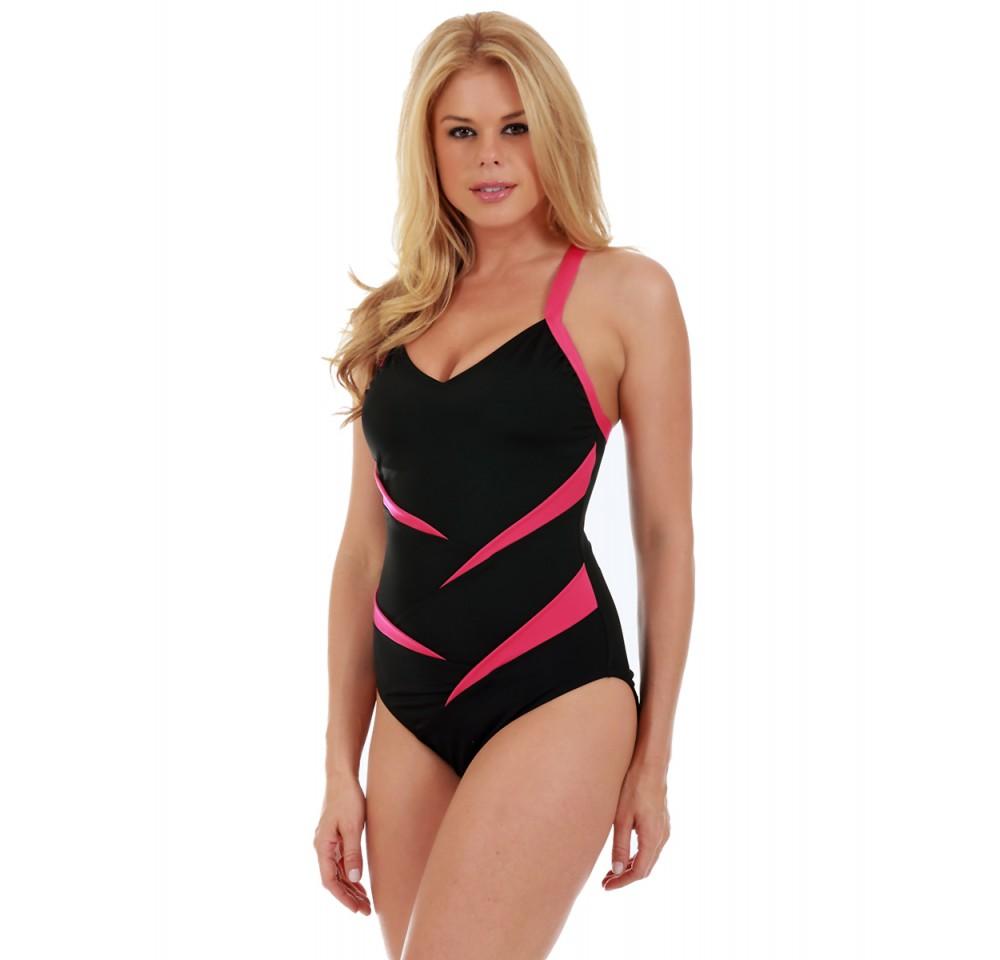 InstantFigure Two-Tone One Piece Swimsuit 13306P