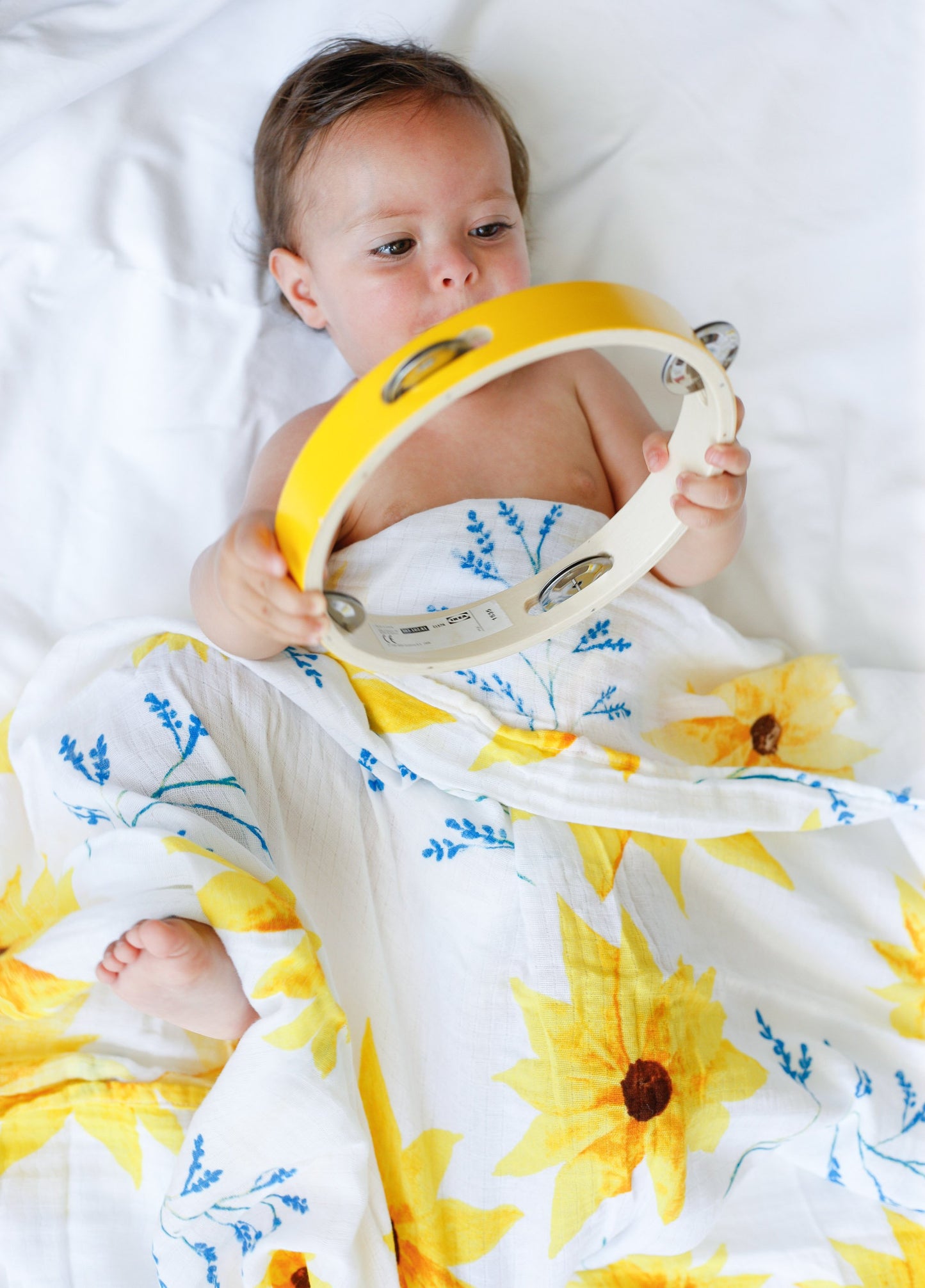 ORGANIC SWADDLE - SUNFLOWER